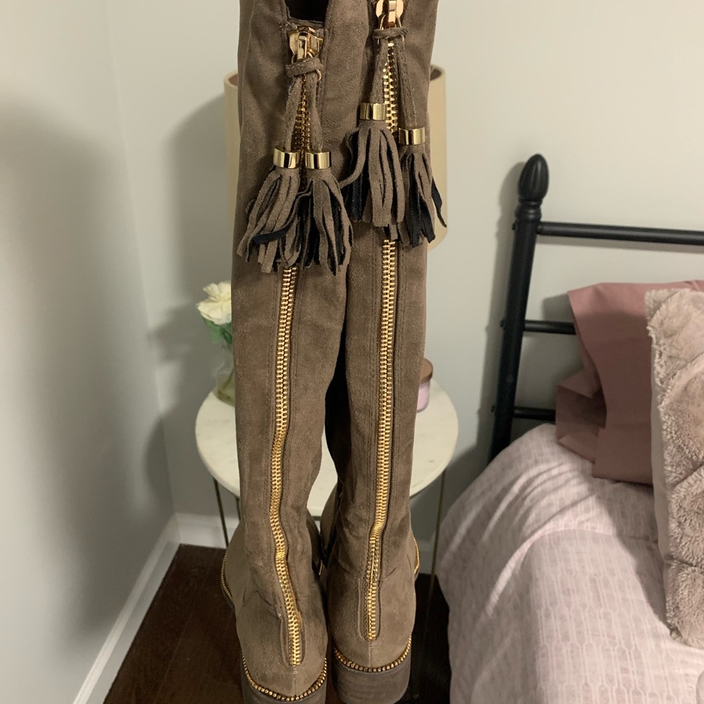 MIGATO Suede over the knee boots
